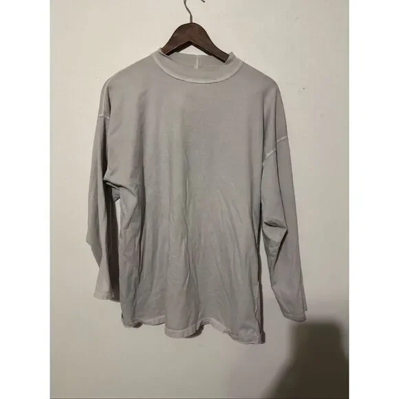 Free People Women’s Size Medium Gray Long Sleeve Free Tunic Oversized Shirt - Picture 1 of 4